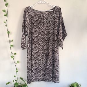 Joie | Animal Print Silk Shift Dress Size XS